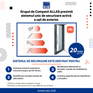 Grupul de Companii ALLAS prezintă sistemul unic de securizare activă a uşii de exterior.