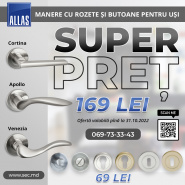 Mânere cu rozete și butoane pentru uși la SUPER PREȚ !!!