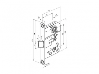 2040 - врезной замок ABLOY