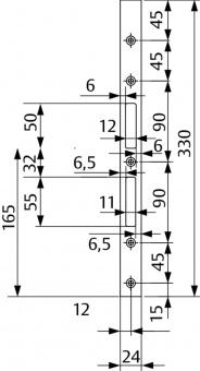 509ZBS0333SBL00 - ответная планка